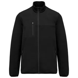 WK. Designed To Work Recycled Mens Polytricot Jacket in Black, voorkant
