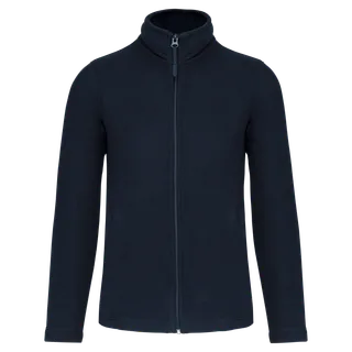 WK. Designed To Work Full zip microfleece jacket man in Navy, voorkant