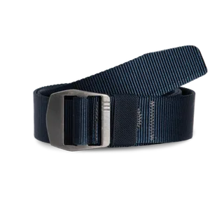 WK. Designed To Work Verstelbare riem in Navy / Old Silver, voorkant