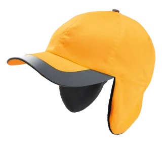 WK. Designed To Work Neon winter cap - 6 panels in Fluorescent Orange, voorkant