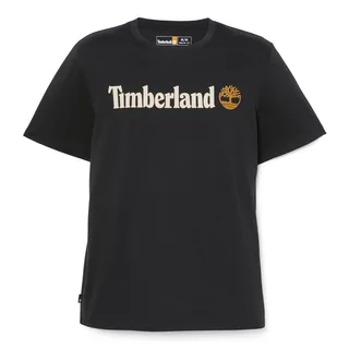 Timberland T-shirt KENNEBEC RIVER in Black, voorkant