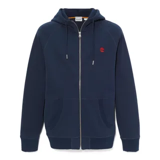 Timberland Full zip hooded sweatshirt Exeter River in Dark Sapphire, voorkant