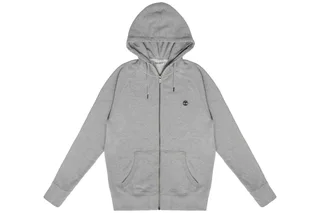 Timberland Full zip hooded sweatshirt Exeter River in Medium Grey Heather, voorkant