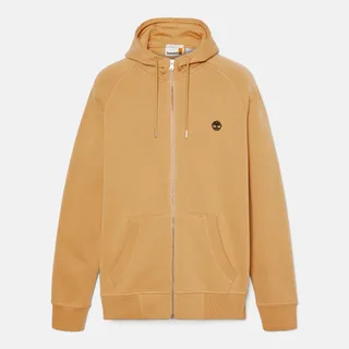 Timberland Full zip hooded sweatshirt Exeter River in Light Wheat Boot, voorkant