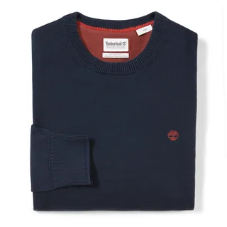 Timberland Trui van biologisch katoen Williams River in Dark Sapphire, voorkant