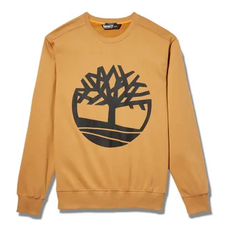 Timberland Core Tree sweater met ronde hals in Wheat Boot / Black, voorkant