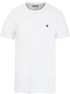 Timberland Dustan River cotton T-shirt in White, voorkant