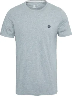 Timberland Dustan River cotton T-shirt in Medium Grey Heather, voorkant