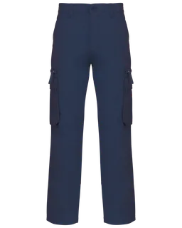 Kariban Multi pocket trousers in Navy, voorkant