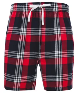 SF Clothing Short met Schotse ruiten in Red / Navy Check, voorkant
