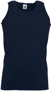 Fruit of the Loom Value Weight Athletic Tanktop in Deep Navy, voorkant