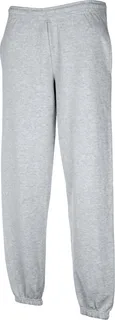 Fruit of the Loom Joggingbroek elastieke enkelboorden (64-026-0) in Heather Grey, voorkant