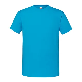 Fruit of the Loom Iconic 195 t-shirt in Azur Blue, voorkant