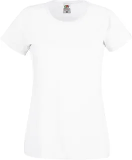 Fruit of the Loom Lady-Fit Original T-shirt in White, voorkant
