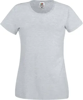 Fruit of the Loom Lady-Fit Original T-shirt in Heather Grey, voorkant