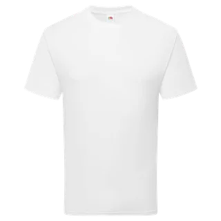 Fruit of the Loom Puur katoenen T-shirt in White, voorkant