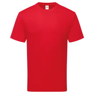 Fruit of the Loom Puur katoenen T-shirt in Red, voorkant