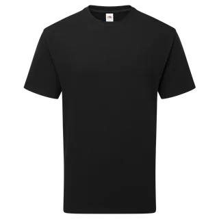 Fruit of the Loom Puur katoenen T-shirt in Black, voorkant