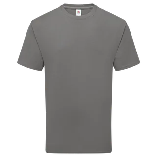 Fruit of the Loom Puur katoenen T-shirt in Light Graphite, voorkant