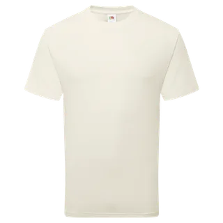 Fruit of the Loom Puur katoenen T-shirt in Natural, voorkant