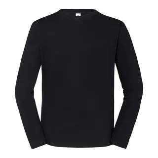 Fruit of the Loom T-shirt Iconic 195 met lange mouwen in Black, voorkant