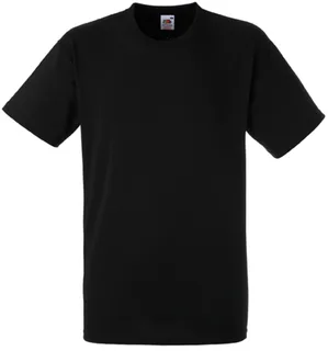 Fruit of the Loom American zwaar T-shirt in Black, voorkant