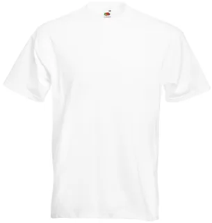 Fruit of the Loom Super Premium T-shirt in White, voorkant
