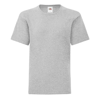Fruit of the Loom Iconic 150 T kids’ t-shirt in Heather Grey, voorkant