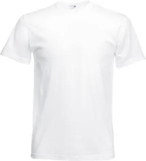 Fruit of the Loom Original kinder T-shirt in White, voorkant
