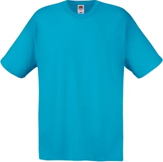 Fruit of the Loom Kids Orginal T (61-019-0) in Azur Blue, voorkant