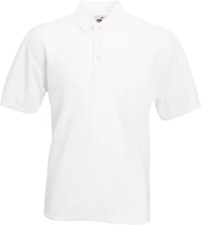 Fruit of the Loom Polo in White, voorkant