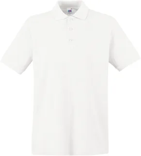 Fruit of the Loom Premium Polo in White, voorkant