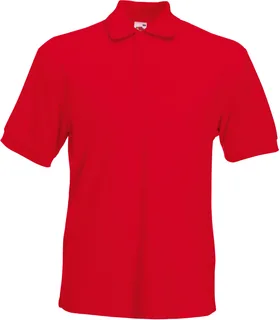 Fruit of the Loom Heavyweight 65:35 Polo in Red, voorkant