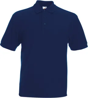 Fruit of the Loom Heavyweight 65:35 Polo in Navy, voorkant