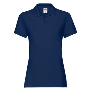 Fruit of the Loom Damespolo Premium in Deep Navy, voorkant