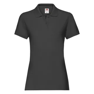 Fruit of the Loom Damespolo Premium in Black, voorkant