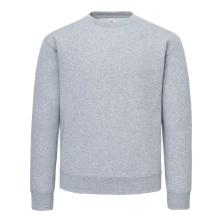 Fruit of the Loom Men's cotton crew neck sweatshirt<br/> in Athletic Heather, voorkant
