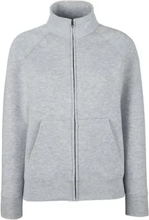 Fruit of the Loom Lady-Fit sweat vest in Heather Grey, voorkant