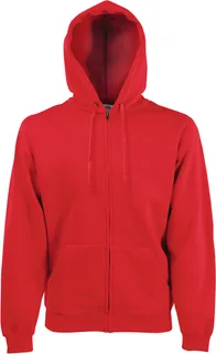 Fruit of the Loom Classic Sweatvest met capuchon (62-062-0) in Red, voorkant