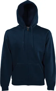 Fruit of the Loom Classic Sweatvest met capuchon (62-062-0) in Deep Navy, voorkant
