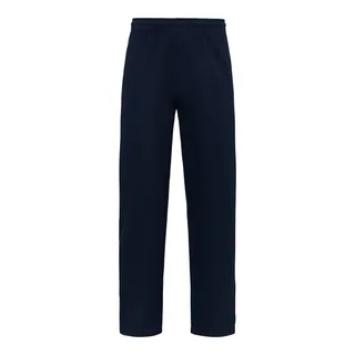 Fruit of the Loom Iconic 250 open hem jogging trousers in Deep Navy, voorkant