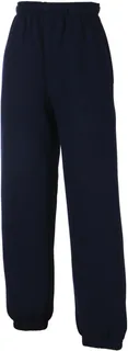 Fruit of the Loom Klassieke joggingbroek met elastisch enkelboord in Deep Navy, voorkant