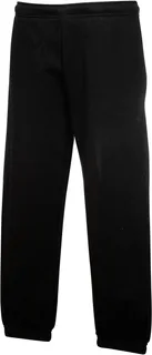 Fruit of the Loom Klassieke joggingbroek met elastisch enkelboord in Black, voorkant