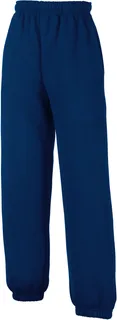 Fruit of the Loom Klassieke joggingbroek met elastisch enkelboord in Navy, voorkant