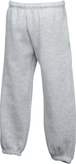 Fruit of the Loom Klassieke joggingbroek met elastisch enkelboord in Heather Grey, voorkant