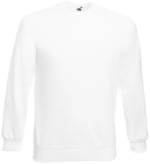 Fruit of the Loom Raglan sweater in White, voorkant