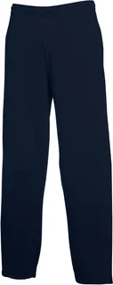 Fruit of the Loom Classic Open Hem Joggingborek (64-032-0) in Deep Navy, voorkant