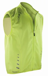 Spiro Crosslite Fietsgilet in Neon Lime, voorkant