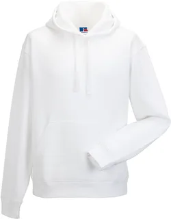 Russell Authentic hooded sweater in White, voorkant