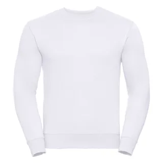 Russell Authentic crew neck sweater in White, voorkant